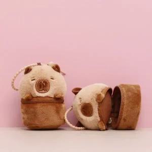 [콩심팥심]카피바라 파우치 데일리 스마트 동전지갑 클래식 키홀