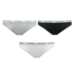 [Calvin Klein]CK 캐러셀 코튼 3팩 비키니 여성 팬티 블랙 그레이헤더 화이트 QD3588 999_P405010107