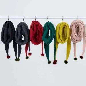 [애슬릿] 쁘띠 머플러 여성 가을 겨울 무지 미니 짧은 밍크 중년 숏 목