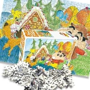 직소퍼즐 짱구 테마 500pcs 과자집 소근육 발달 도형 훈련 퍼즐 (WFK8NSM)