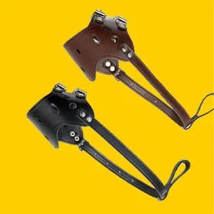 강아지 대형견 중형 가죽 애견 개 입마개 M산책 외출 개입 애입