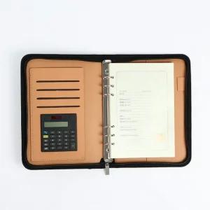 지퍼형 계산기 다이어리형 노트(A5)공책 데일리 디자인