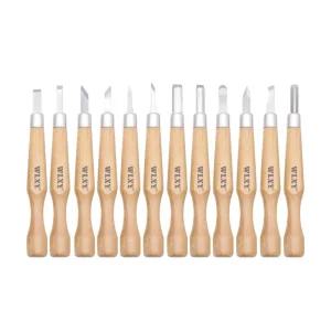 조소세트 12pcs 목공용 판화조각도 도구 도케이스 도숫돌 지우개도 칼 조각도 정밀도 스파츌라