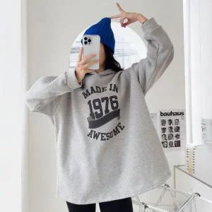 [하프클럽/]빅사이즈 510 친구프린팅기모면후드티 DNST190