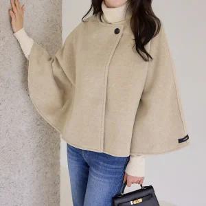 [모리스커밍홈] 라운드 케이프 코트_M2511CT006D