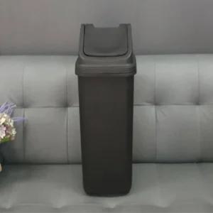 파스텔 사각휴지통 4호 25L 블랙 쓰레기통 사무실다용도 업소용 가정용 다용도 식당 휴게소