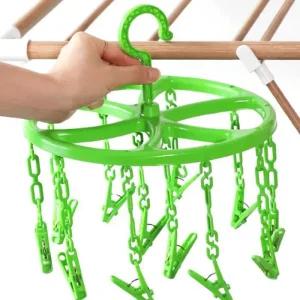 미니건조대 빨래 회전형 원형 집게