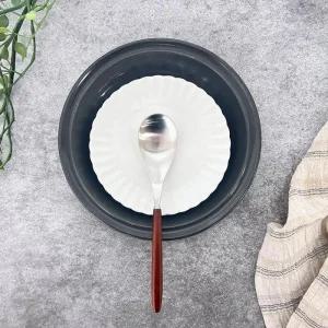 우동스푼 우드손잡이 숟가락 라면스푼 1p