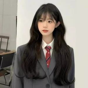 여성 긴머리 메쉬 가발 예쁜 웨이브 통가발
