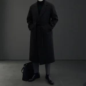 [라일리] Rly 커스텀 미니멀 오버핏 롱코트 (2color) 로