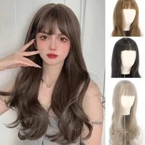 풍성한 코스프레가발 할로윈 가발 자연스러운 [HF10] 긴머리 볼륨 통가발 웨이브