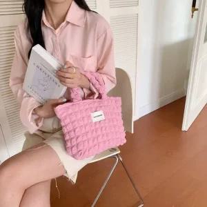 [라일리] Rly 미니 핸드백 가방 도트백 캔버스백