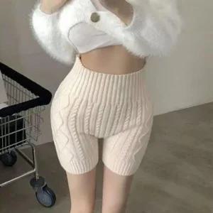 여자 여성 내복 니트 반바지 속바지 힙워머 보온 겨울