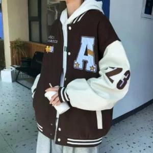 [라일리] Rly 빈티지 과잠 대학생 트렌디 야구 자켓 바시티 점