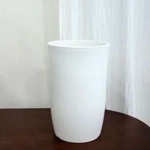 고강도 플라스틱 화분 롱슬림 26x39cm 화이트플라워 꽃집 분배 인테리어 정원 원예 베란다 디자인 심플한