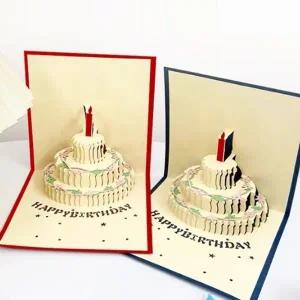 [위드기프트] 축하해 케이크 3D생일팝업카드