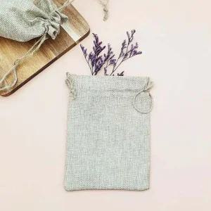 린넨 주머니 M 스트링파우치 복주머니 투명파우치 화장품파우치 면파우치