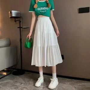 여성 주름치마 A라인 안감 하이웨이스트 날씬해보이는