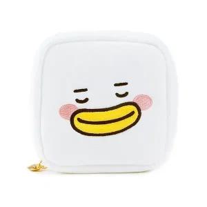 [하프클럽/]B패밀리 파우치 오리 캐릭터 화이트 주머니 가방