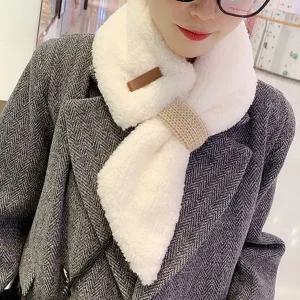 [하프클럽/]양털 소재 커플 목도리 겨울 스타일링 여성 머플러