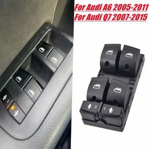 아우디 A6 Q7 S6 2007-2015 앞 좌측 전동 윈도우 리프터 제어 스위치 레귤레이터 버튼 자동차 액세서리 4F