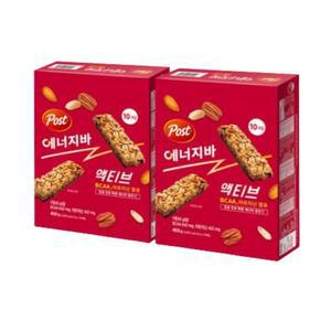 포스트 에너지바 액티브 10입 X2 운동전후 에너지충전