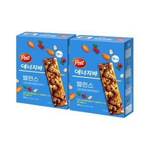 포스트 에너지바 밸런스 10입 2개 간편 아웃도어 간식
