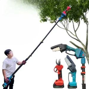 전동가위 장대톱 충전식 고지나무 전기 장대전지가위