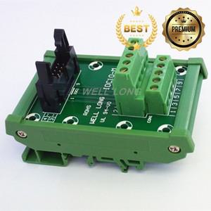 IDC-10 DIN 레일 장착 인터페이스 모듈.