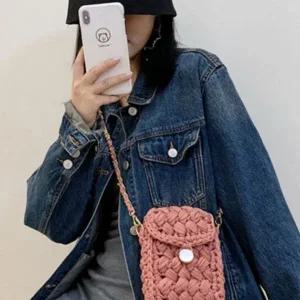 [셀러에이드]네트 공예 코바늘 가방 만들기 DIY 망스티치 손뜨개