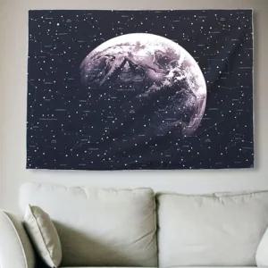 [아우트]그림 벽장식 패브릭 우주 인테리어액자 M