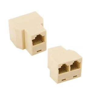 커플러 효율적 포트 RJ45용 2대1 UTP 8P8CY 3개