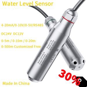 수위 센서 4-20mA 0-10V 0-5V RS485 트랜스미터 액체 레벨