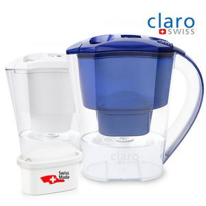 클라로스위스 주전자형 정수기+필터1개포함/미니정수기 (블루색상)
