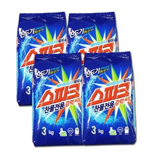 애경 스파크 일반용 분말세제 리필 3kg x 4개