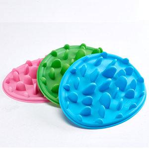 강아지 급체방지 실리콘 슬로우식기 사료그릇