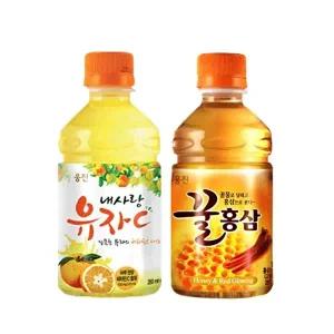 [웅진식품]웅진식품 내사랑 유자C/꿀홍삼 280ml 12펫 택1