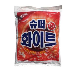 [웅진] 슈퍼화이트 10kg 세탁세제 1kg씩 개별포장