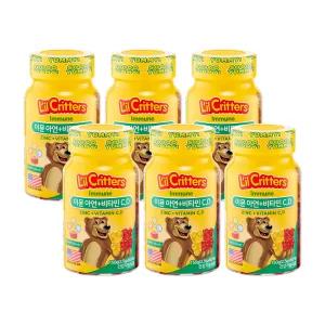 [릴크리터스]  이뮨 아연+비타민 C,D 60구미 6병
