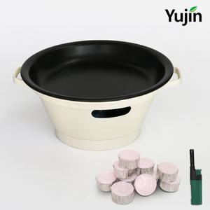 미니화로 + 고체연료(20g x 10개)  가정용 캠핑용 불판 1인 2인 개인 감성 화로대 그릴