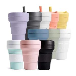 스토조 비기 컵 컬렉션 473ml 휴대용 실리콘 텀블러