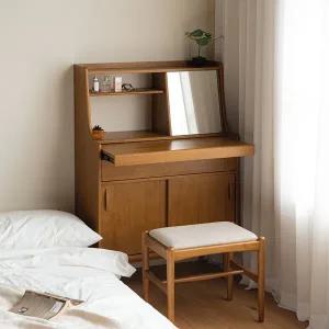 [레트로하우스] 룬드 원목 수납 뷰로 화장대
