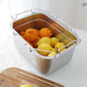 포스코304 멀티팟 캠핑 설거지통 10L 다용도 스텐 싱크볼
