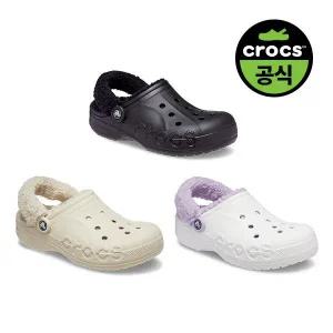 [크록스][공식]  공용 BAYA LINED FUZZ STRAP CLOG 3종 택1 (23FUCL206633)