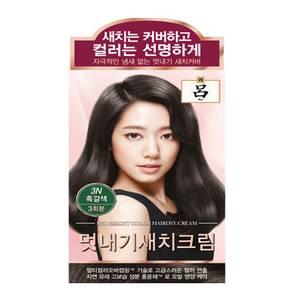 려 우아채 멋내기 새치크림 3N 흑갈색