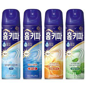 홈키파 모기약 스프레이 500ml 3개 수성 엘비이알파 무향 허브향