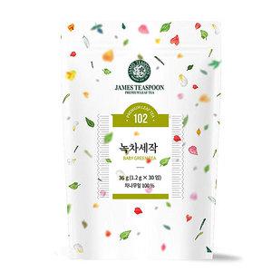 제임스티스푼 녹차세작 30T/허브차 녹차 삼각티백 A