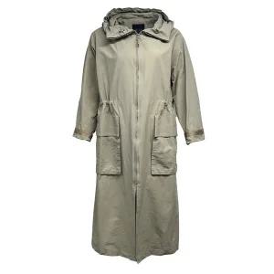 [데시데] 이중 후드카라 아웃포켓 포인트 짚업코트 DOS407