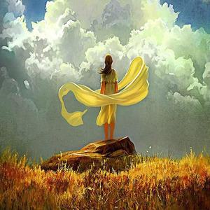 [RGKO1Q9T]바람의 소녀 3D 사각 보석십자수 30x30 DIY키트