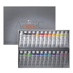 신한 아크릴물감 20ml 24색 전문가용/아크릴/물감/화방/세트/셋트/캔버스/지류/목재/금속